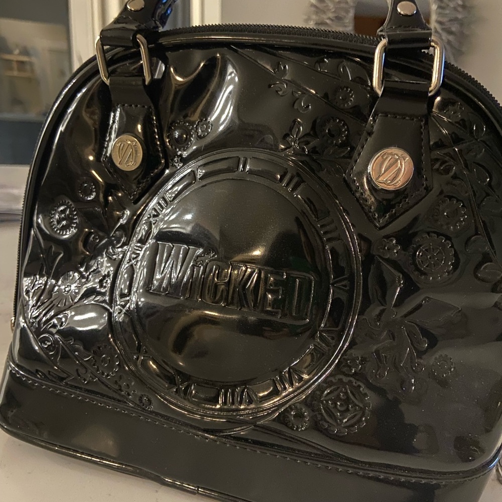 WICKED the musical.  Black patent leather purse, super fun and sassy!